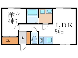 弐番館の物件間取画像